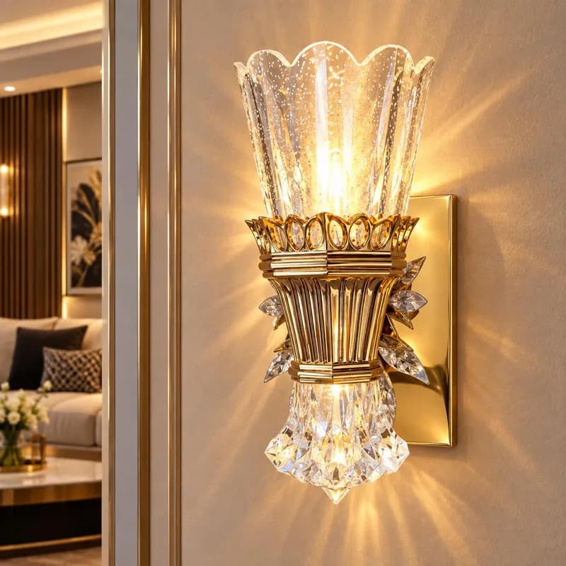 أبليك جداري LED فاخر – تصميم أكريليك مزدوج