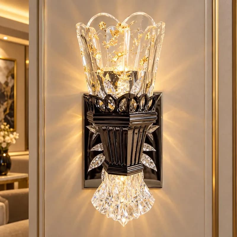 أبليك جداري LED بتصميم أكريليك مزدوج
